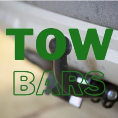 The words "Tow Bars" overlaying an image of a towbar.