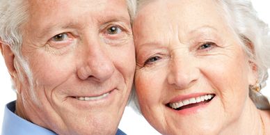 Elderly Couple Smiling