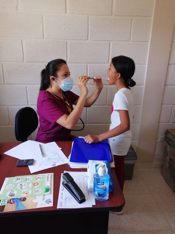 Our free medical check ups for the children at the Center