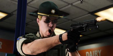 Deputy Sheriff in a shootout using a Glock