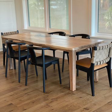 Sweetgum live edge dining table