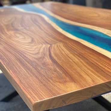 Epoxy river table handmade