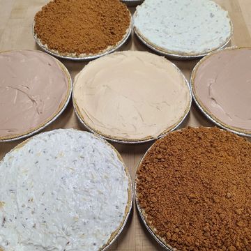 whole cheesecakes. peanut butter, biscoff, espresso, and million dollar cheesecakes