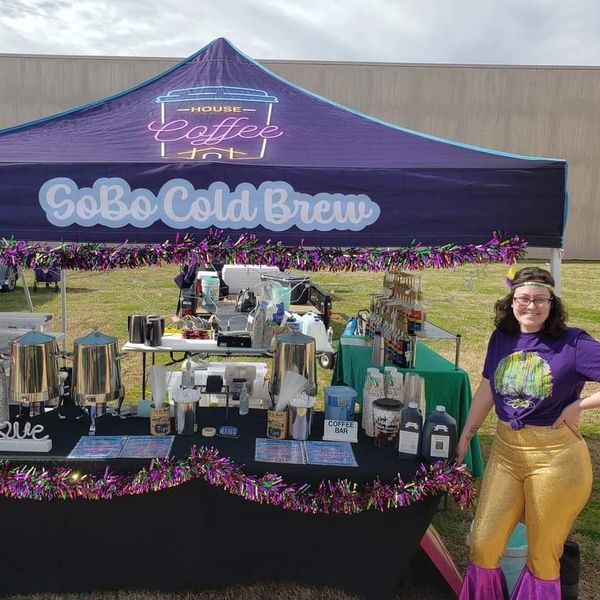 Leslie at her Bossier Night Market booth