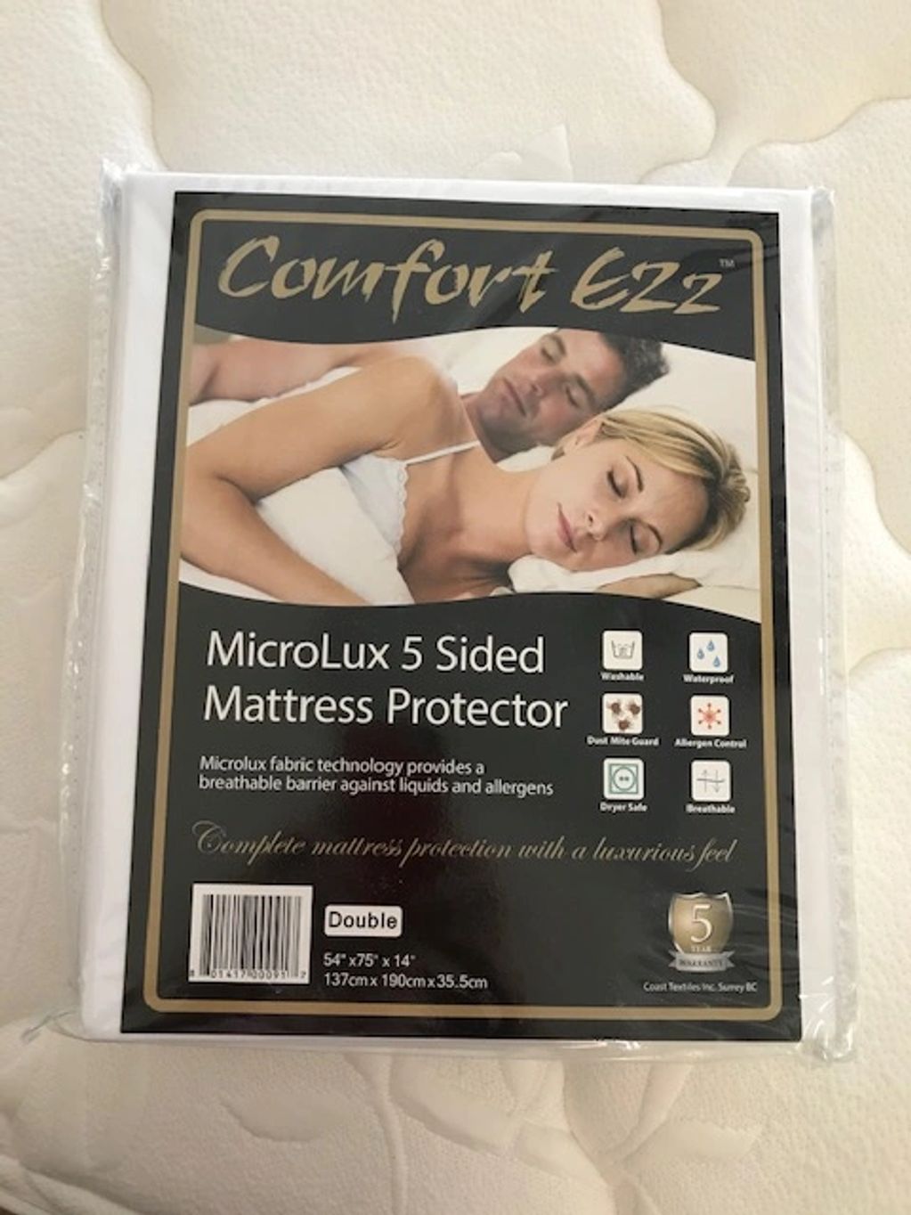 Comfort Ezz, MicroLux 5 Sided Mattress Protector