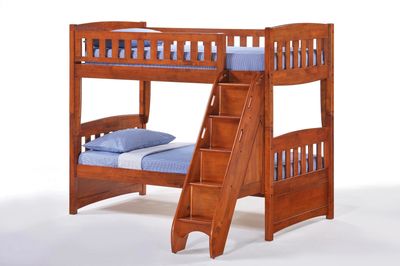 Twin Twin with stairs - Cherry Finish