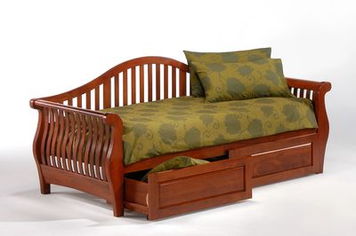 Nightfall Daybed Cherry Finish with Drawers