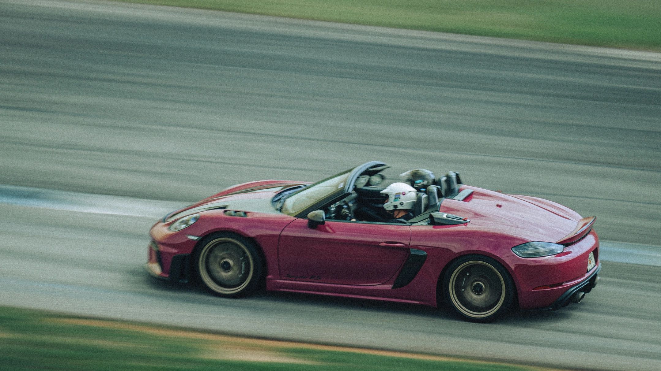 Ruby Star Porsche Boxster Spyder RS at Atlanta Motorsports Park for Wolfpen track event