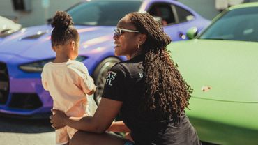 Mother and daughter enjoying Sundays at Wolfpen in Roswell Georgia at Wolfpen Euro auto repair