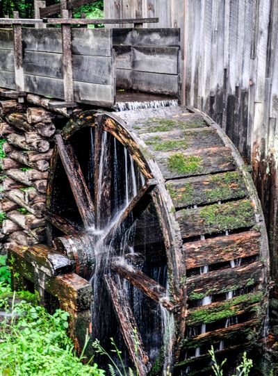 A water wheel to illustrate the flow of energy in the chakras