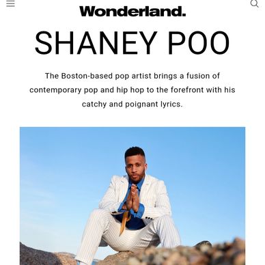 Shaney Poo posing for his album photoshoot ALIEN PRIEST for Wonderland Magazine 