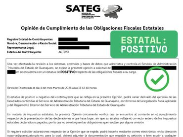 Opinión Positiva en el cumplimiento de obligaciones estatales