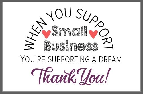 when you support small business logo