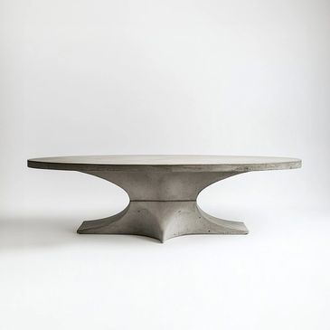 Luxury hand-made concrete dining table by Ora-Collection.