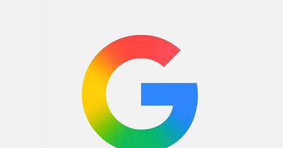 Colorful Google logo with gradient hues on a light background.