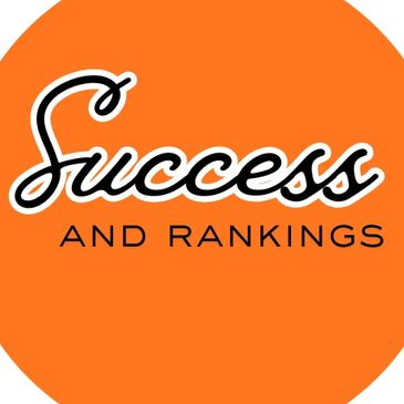 Orange circle with 'Success and Rankings' text.