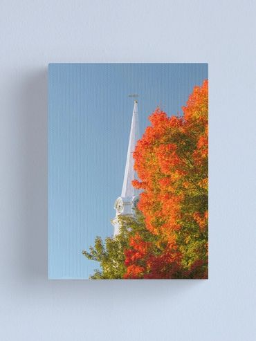 autumnal clock canvas print
