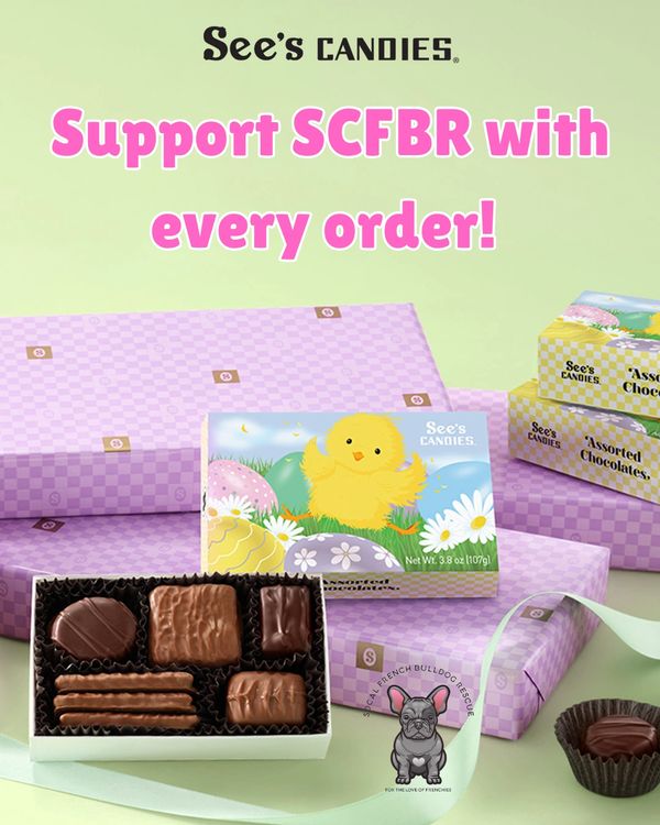 See's Candies promotes supporting SCFBR with every order.