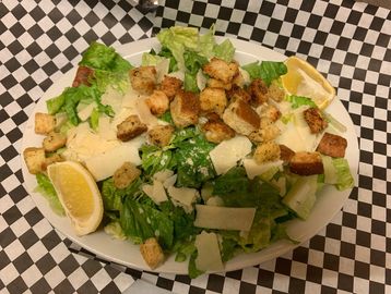 Caeser salad on a plate