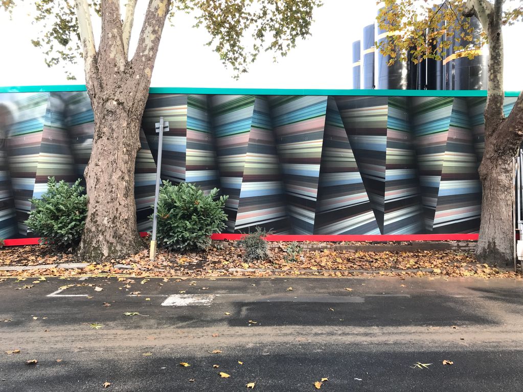 ACM, dibond, anti grafitti laminate, hoarding, CVB, Tideway, London Sewer