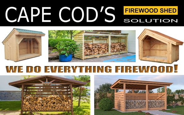 We also do fire-pit custom decks (stone and/or wood), and we build firewood storage sheds/gazebos