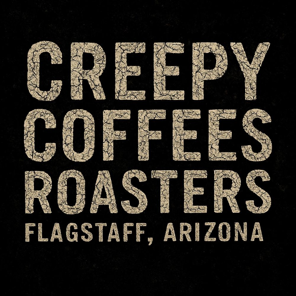 Logo for Creepy Coffees Roasters in Flagstaff, Arizona.