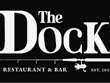 Logo for The Dock Restaurant & Bar, established in 2023.