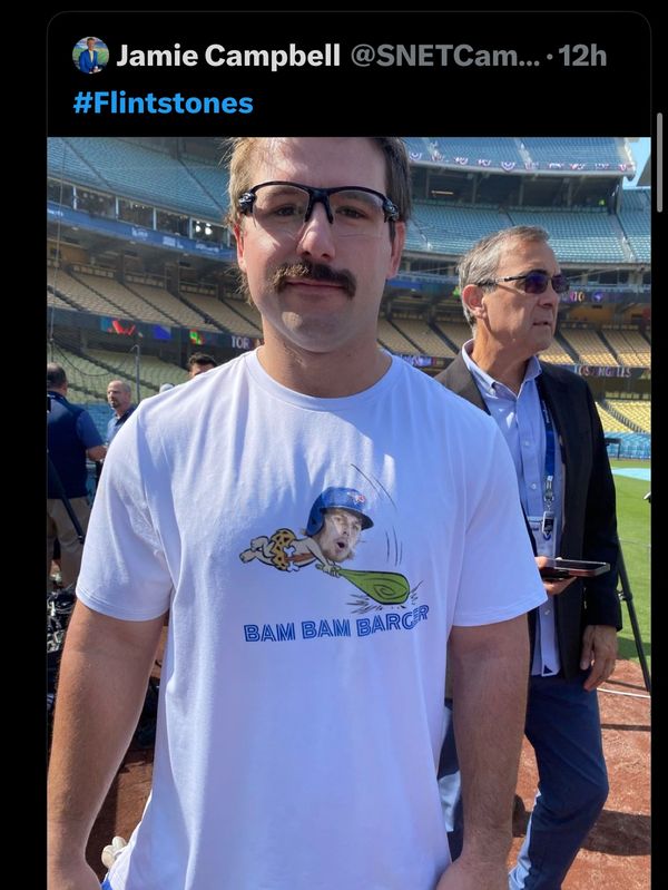 The shirt that started the fire. Worn at the 2025 World Series.