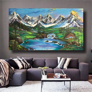 Kashmir Landscape 
Acrylic on Canvas