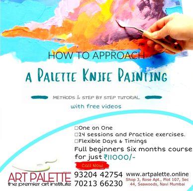 Learn techniques of knife painting