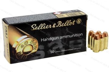 Sellier & Bellot, 10mm, FMJ, 180 Grain, 50 Round Box
