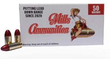 Mills Ammunition poly coated round nose 9X19mm 115 gr ammo