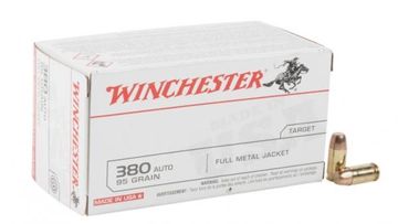 Winchester .380 ACP 95 gr FMJ ammo