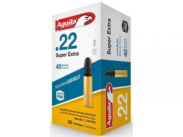 Aguila Super extra .22 LR solid point 40 gr ammo
