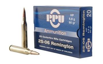 Prvi Partizan (PPU) 25-06 Remington 90 gr hollow point ammo