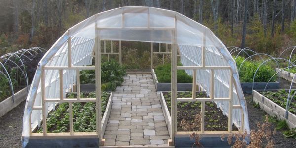 Hoop house to be built for our garden.
