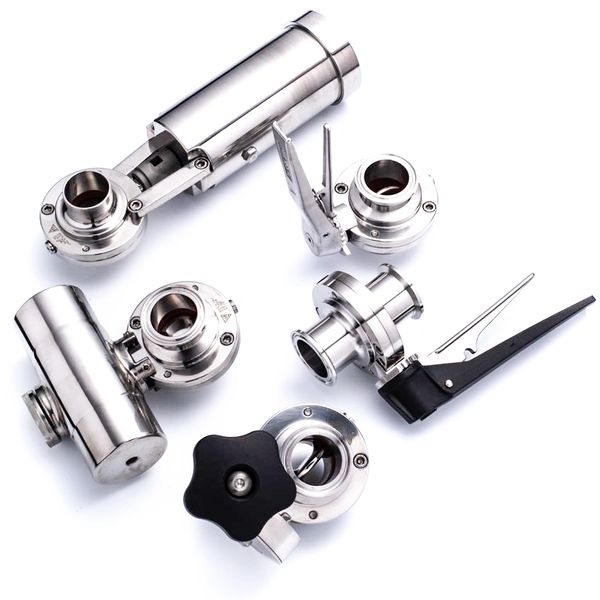BUTTERFLY VALVES / SANITARY BALL VALVE / Check Valves sights/ tri clamp, butt weld and FNPT ball val