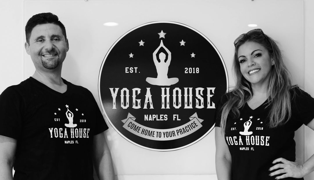 Merrill and Gus Komninos NEW OWNERS OF YOGA HOUSE NAPLES FL