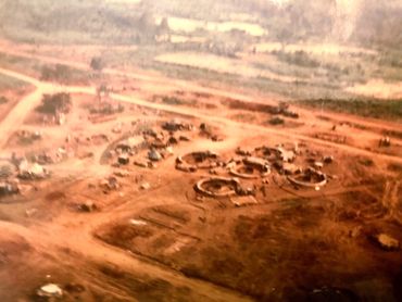 Wes Masson took this pictures from a bubble chopper (loach?). 
A pilot, Major and Wes. The Major was