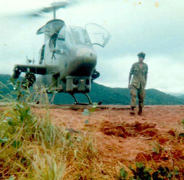 Gunship called in to take out a sniper.
Richard Smith B Battery 4th 42nd