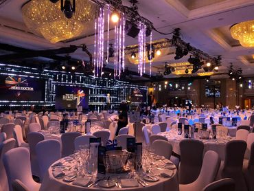 WHITE CHAIR COVERS AT HILTON PARK LANE LONDON