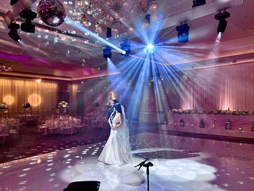 DANCE FLOOR HIRE WHITE & BESPOKE LIGHTING & STAGING