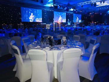 WHITE CHAIR COVERS AT HILTON PARK LANE LONDON