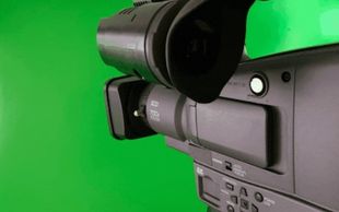 Green screen for video recording or podcast recording at Crystal Clear Studio in South New Jersey.