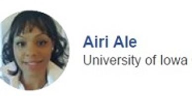 Profile picture of a woman named Airi Ale from University of Iowa.