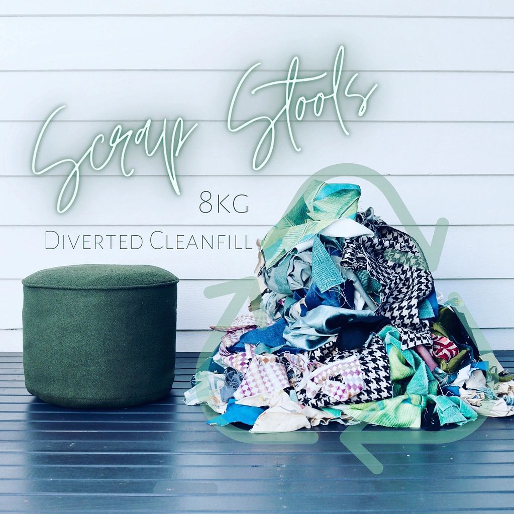 Each stool filled with approx. 8kg of clean off cuts and crafted to the highest quality.