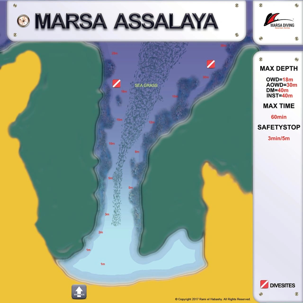 MARSA ASSALAYA DIVING SITE MAP