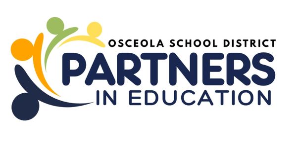 Osceola School District Partners in Education logo.