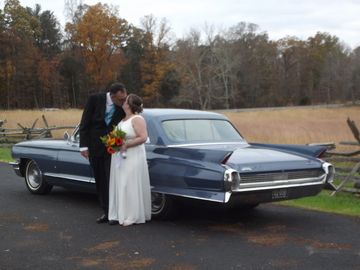 1962 Cadillac Fleetwood elegant something blue wedding formal classy camelot Kennedy era JFK picture