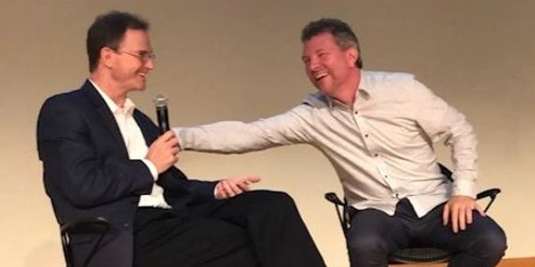 Andy Norman on stage during the event.